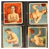 1910 Boxing Cards T218 Hassan Cigarette backs, 7 d