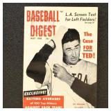 Ted Williams Cover 1958 Baseball Digest May Newsst