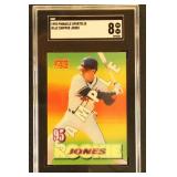 Chipper Jones 1995 SGC 8 Pinnacle Sportflix Baseba