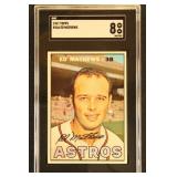 Ed Mathews SGC 8 1967 Topps Baseball Card #166, hi