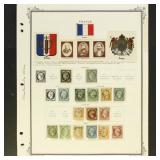 France Stamps 1850s-1890s Used collection on pages