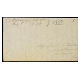 US Stampless Cover Nottoway Courthouse VA manuscri