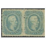 CSA Stamps #11 Private Perforated Mint Hinged Pair