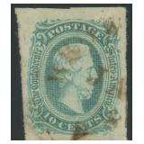 CSA Stamps #11 Used with Brownsburg VA CDS cancel,