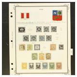 Peru Stamps 1860s-1910s Used and Mint collection,