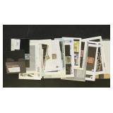 Worldwide Stamps on mix of dealer cards & glassine