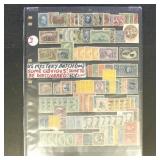 US Stamps Mystery Batch on Vario Page includes man