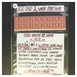 US Stamps #540 Mint NH Block of 18 CV $605