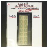 CSA Stamps #11 Mint NH Block of 14 CV $875