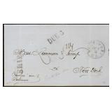 US Postal History 1866 Folded Letter sent From Pue