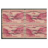 Canal Zone Stamps #CO11 Used Block of Four CV $325