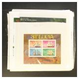 British Commonwealths Stamps Mint NH Souvenir Shee