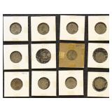 US Silver Coins 22 Nickels Wartime issues, circula