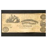 CSA Paper Money #T28 1861 $10 Bill