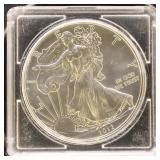 US Coins 2 Silver Eagles Uncirculated Group