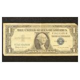 US Paper Money 2 x $1 Bills, 1 1957 Silver Certifi