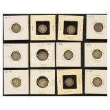 US Coins 1897-1916 Barber Dimes Group of 33, circu