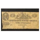 CSA Paper Money #T42 1862 $2 Bill