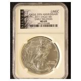 US Coin 2011 Silver Eagle 25th Anniversary Early R