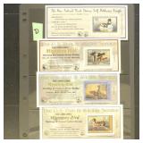 US Duck Stamps 1998-2015, Mint NH except 1 has bee