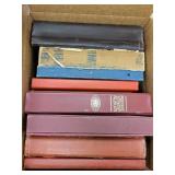 Worldwide Stamps Albums in Bankers Box, mostly Spa