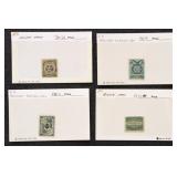 US Stamps Match and Medicine dealer stock on cards