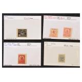 US Stamps Locals dealer stock on cards, identified