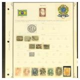 Brazil Stamps 1860s-1910s Used and Mint Hinged col