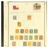 Chile Stamps 1860s-1910s Used and Mint Hinged coll