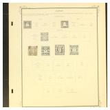 Japan Stamps 1870s-1920s Used collection on Scott
