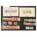 Worldwide Stamps on Dealer Cards, mint and used, n