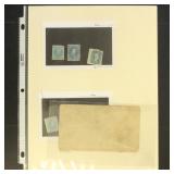 CSA Stamps Group on Cards, mint and used including