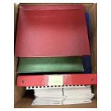 Worldwide Stamps Thousands in Homemade Albums in h