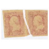 US Stamp Essays 1860s Brazer Onion skin 3 cent Was