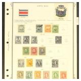 Costa Rica Stamps 1860s-1910s Used and Mint Hinged