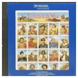 US Stamps #2870 Legends of the West Error Sheet in