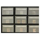 US Back of Book Stamps 1870s-1950s Used in glassin