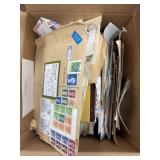 Worldwide Stamps & Covers in Bankers Box, a few th
