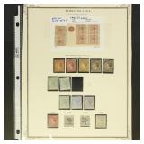 Turks Islands Stamps Mint Early Collection on Page