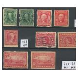 Us Stamps Early Issues in mixed condition