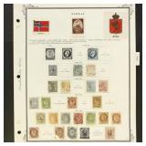 Norway Stamps 1850s-1930s Used & Mint Hinged colle