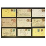 US Postal History 11 Registered Covers with Large