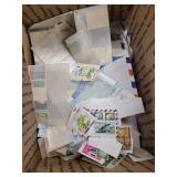 Worldwide Stamps accumulation of loose off paper,
