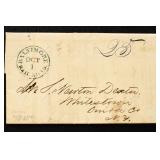 US Towle Listed Railroad Folded Letter #239.D.2 Bl