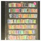 Great Britain Machin Head Stamps Used 200+ on page