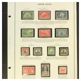 US Stamps 1860s-1920s Used and Mint on pages and a