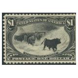 US Stamps #292 Mint Regummed over thins CV $850