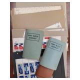 US Stamps FACE VALUE $100+ Mint Stuck Down on card