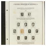 US Stamps 1850s-1930s Used Collection on Pages, we