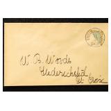 Danish West Indies Stamps #7c tied with black Fred